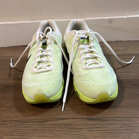 White and lime green Nike airmax - Picture 3 of 9